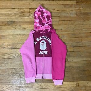 Bape rare womens full zip hoodie